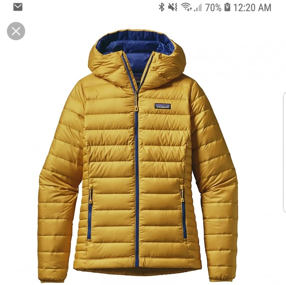 Patagonia Jackets & Blazers - ISO sulphur yellow patagonia down sweater hoody